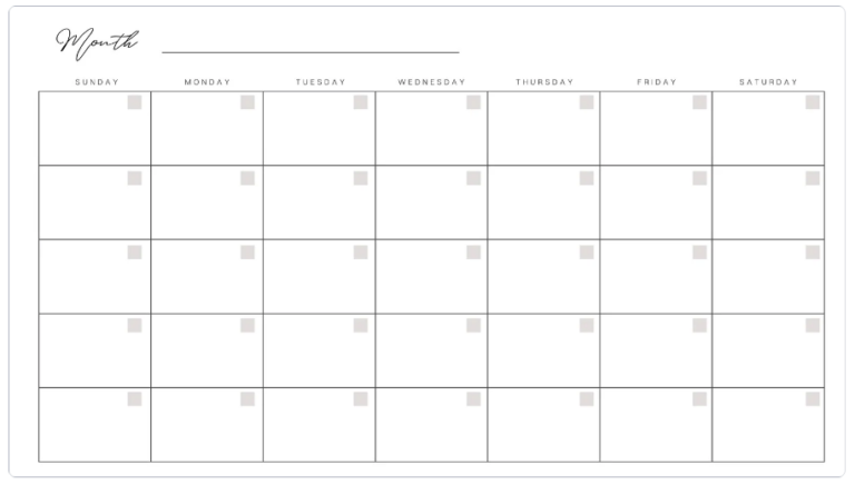 Free Printable Calendar