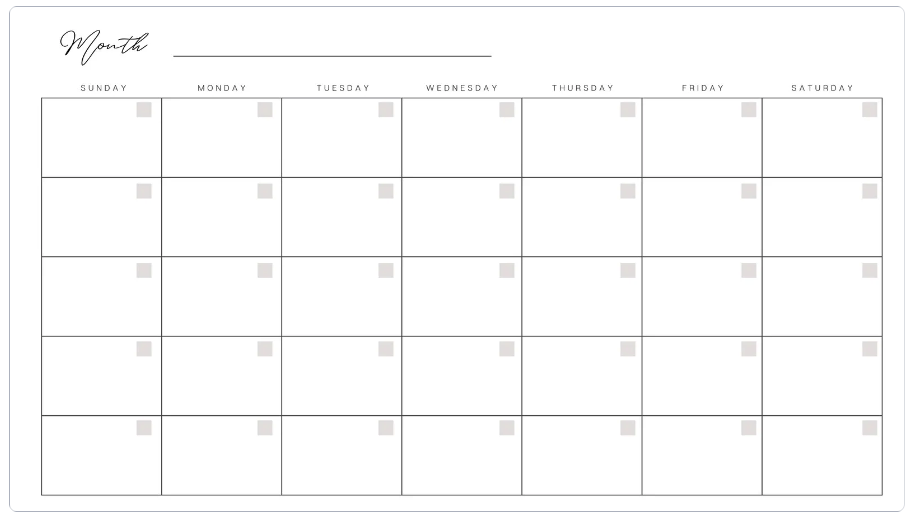 Free Printable Calendar